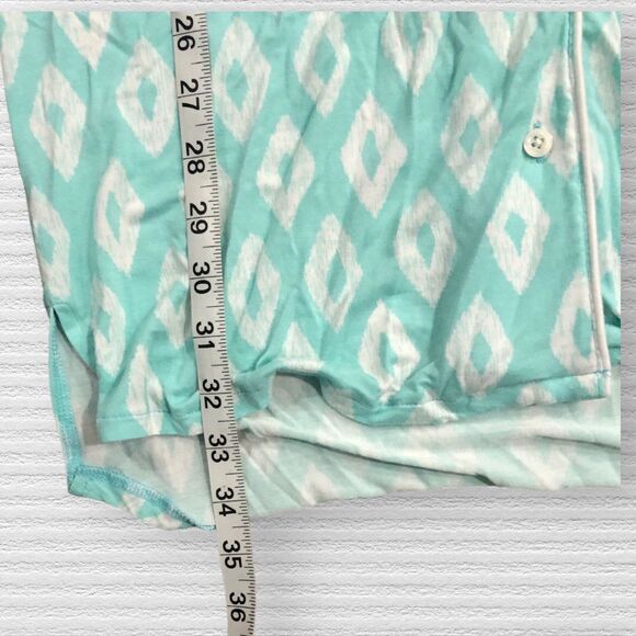 Mud Pie Night Gown Size Small Blue Green Rayon - Picture 3 of 4